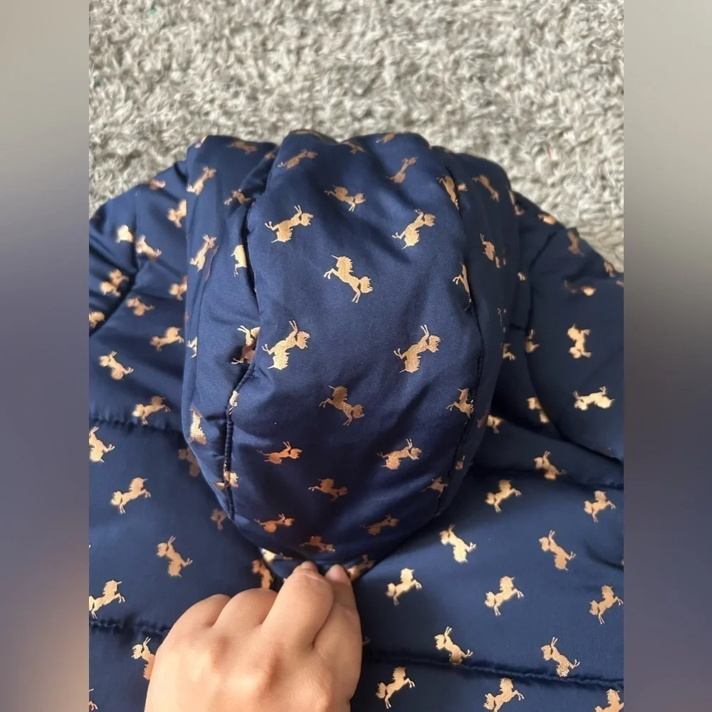 🌸 $10 SALE 🌸 OshKosh B'Gosh Girls' Jacket Navy & Gold Unicorns | Kids